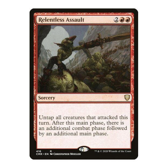 Relentless Assault (CMR) #416 Rare Commander Legends Magic: The Gathering: 2020