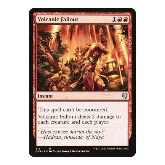 Volcanic Fallout (CMR) #418 Uncommon (Lightly Played) Commander Legends Magic: The Gathering: 2020