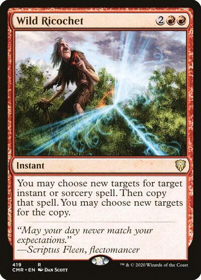 Wild Ricochet (CMR) #419 Rare (Lightly Played) Commander Legends Magic: The Gathering: 2020
