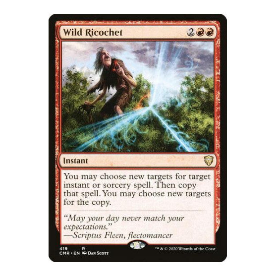 Wild Ricochet (CMR) #419 Rare (Lightly Played) Commander Legends Magic: The Gathering: 2020