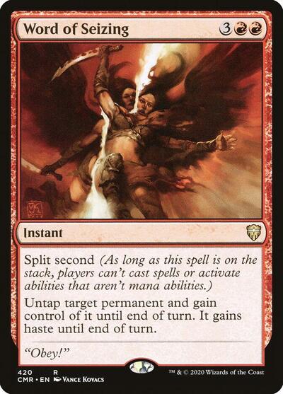 Word of Seizing (CMR) #420 Rare (Lightly Played) Commander Legends Magic: 2020