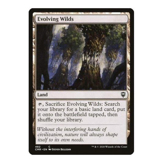 Evolving Wilds (CMR) #482 Common (Lightly Played) Commander Legends Magic: The Gathering: 2020
