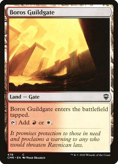 Boros Guildgate (CMR) #478 Common (Lightly Played) Commander Legends Magic: The Gathering: 2020