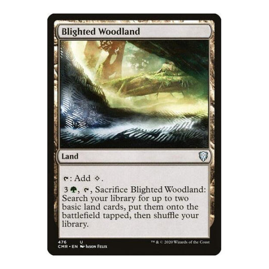Blighted Woodland (CMR) #476 Uncommon (Lightly Played) Commander Legends Magic: The Gathering: 2020