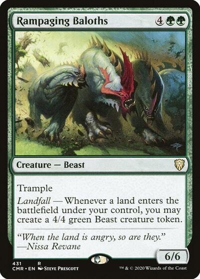 Rampaging Baloths (CMR) #431 Rare (Lightly Played) Commander Legends Magic: The Gathering: 2020