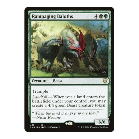 Rampaging Baloths (CMR) #431 Rare (Lightly Played) Commander Legends Magic: The Gathering: 2020