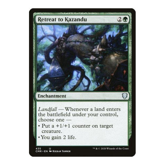 Retreat to Kazandu (CMR) #435 Uncommon (Lightly Played) Commander Legends Magic: The Gathering: 2020