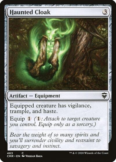 Haunted Cloak 463 (CMR) #463 Common (Lightly Played) Commander Legends Magic: The Gathering: 2020