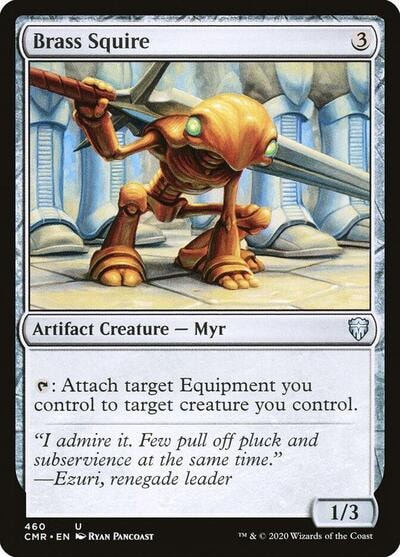 Brass Squire (CMR) #460 Uncommon (Lightly Played) Commander Legends Magic: The Gathering: 2020