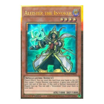 Aleister the Invoker (Alternate Art) (MAGO) #MAGO-EN016 Premium Gold Rare Maximum Gold YuGiOh: 2020