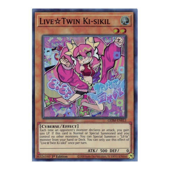 Live Twin Ki-sikil (GEIM) #GEIM-EN013 Super Rare (1st Edition Near Mint) Genesis Impact YuGiOh: 2020
