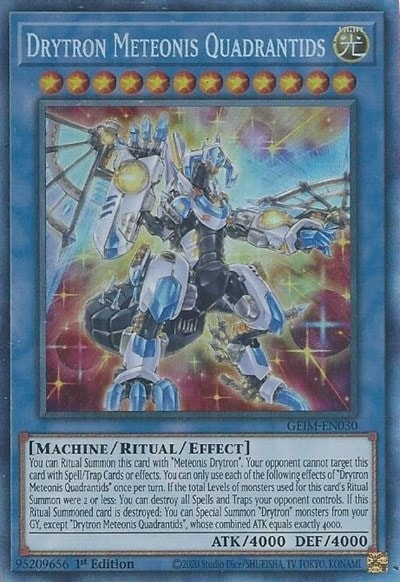 Drytron Meteonis Quadrantids (CR) (GEIM) #GEIM-EN030 Collector's Rare (1st Edition Lightly Played) Genesis Impact YuGiOh: 2020
