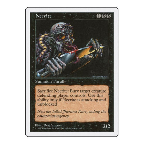 Necrite (5ED) #181 Common (Lightly Played) Fifth Edition Magic: The Gathering: 1997