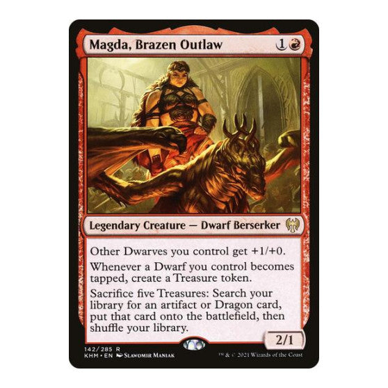 Magda, Brazen Outlaw (KHM) #142 Rare (Lightly Played) Kaldheim Magic: The Gathering: 2021