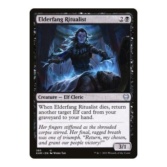 Elderfang Ritualist (KHM) #385 Uncommon (Lightly Played) Kaldheim Magic: The Gathering: 2021