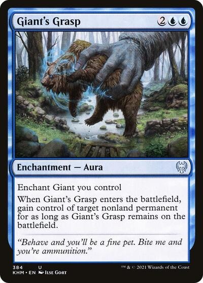 Giants Grasp (KHM) #384 Uncommon (Lightly Played) Kaldheim Magic: The Gathering: 2021