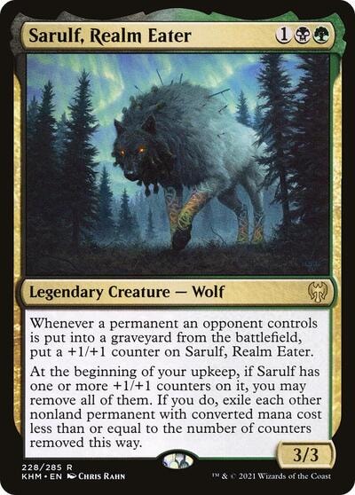 Sarulf Realm Eater (KHM) #228 Rare (Lightly Played) Kaldheim Magic: The Gathering: 2021