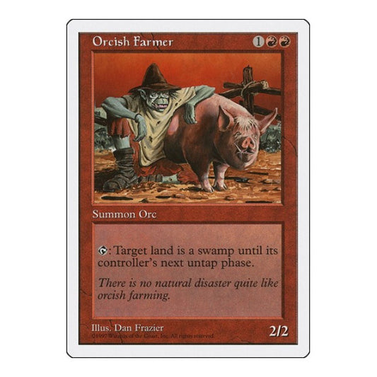 Orcish Farmer (5ED) #256 Common (Moderately Played) Fifth Edition Magic: The Gathering: 1997