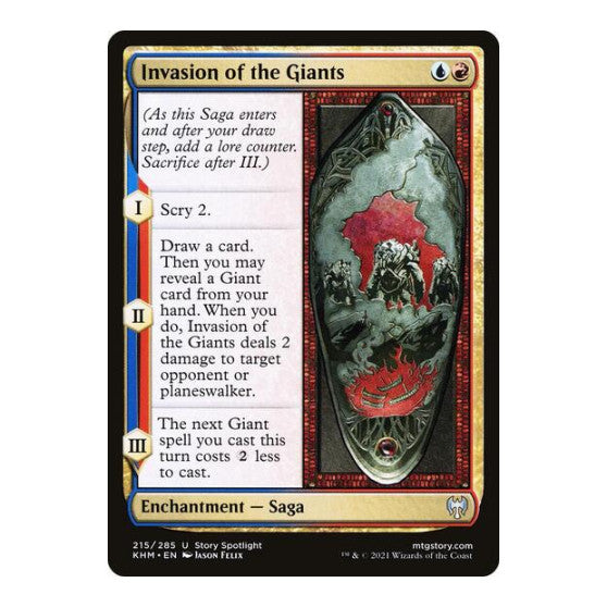 Invasion of the Giants (KHM) #215 Uncommon (Lightly Played) Kaldheim Magic: The Gathering: 2021