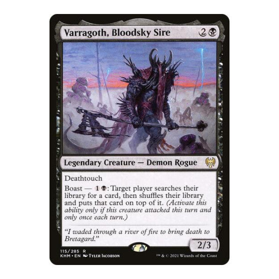 Varragoth Bloodsky Sire (KHM) #115 Rare (Foil Lightly Played) Kaldheim Magic: The Gathering: 2021
