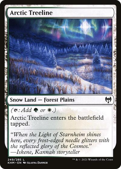 Arctic Treeline (KHM) #249 Land (Lightly Played) Kaldheim Magic: The Gathering: 2021