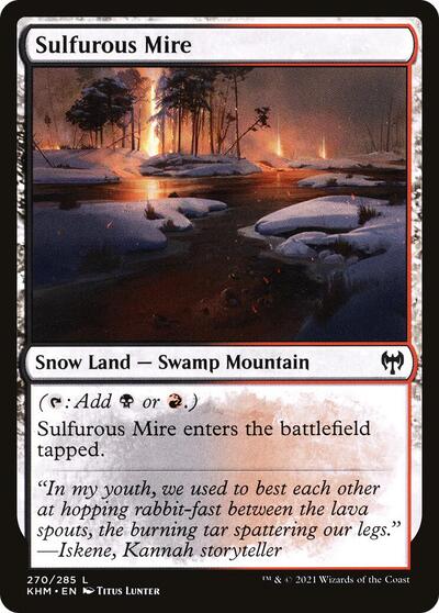 Sulfurous Mire (KHM) #270 Land (Near Mint) Kaldheim Magic: The Gathering: 2021