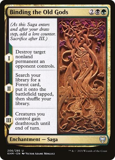 Binding the Old Gods (KHM) #206 Uncommon (Lightly Played) Kaldheim Magic: 2021