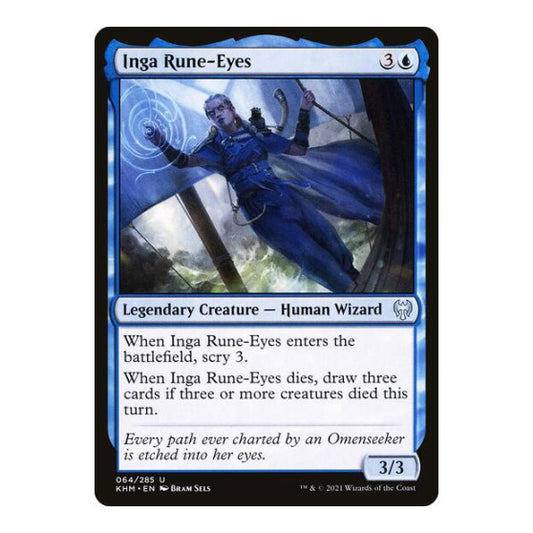 Inga Rune-Eyes (KHM) #64 Uncommon (Lightly Played) Kaldheim Magic: The Gathering: 2021