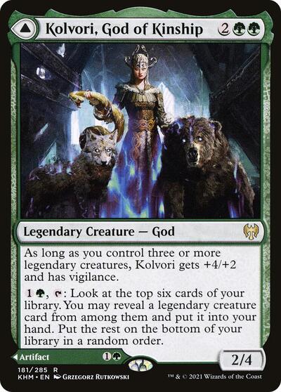 Kolvori God of Kinship (KHM) #181 Rare (Lightly Played) Kaldheim Magic: The Gathering: 2021