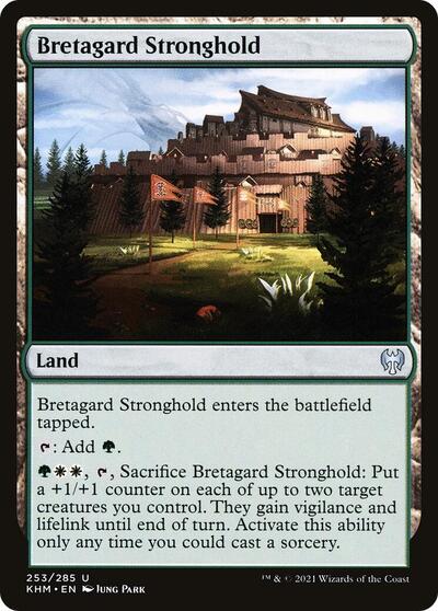 Bretagard Stronghold (KHM) #253 Uncommon (Lightly Played) Kaldheim Magic: The Gathering: 2021