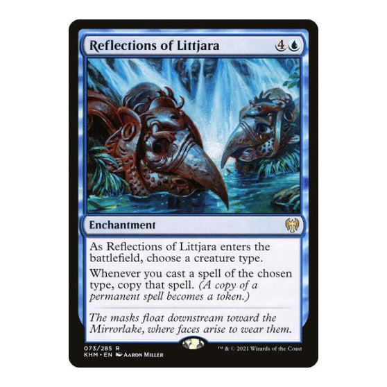 Reflections of Littjara (KHM) #73 Rare (Lightly Played) Kaldheim Magic: The Gathering: 2021