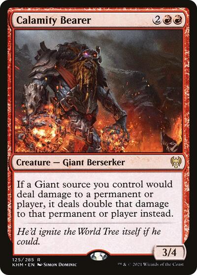 Calamity Bearer (KHM) #125 Rare (Lightly Played) Kaldheim Magic: The Gathering: 2021