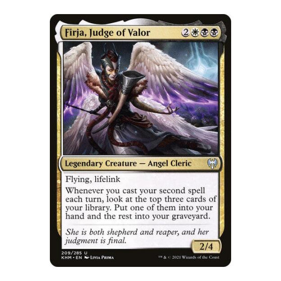 Firja, Judge of Valor (KHM) #209 Uncommon (Lightly Played) Kaldheim Magic: The Gathering: 2021