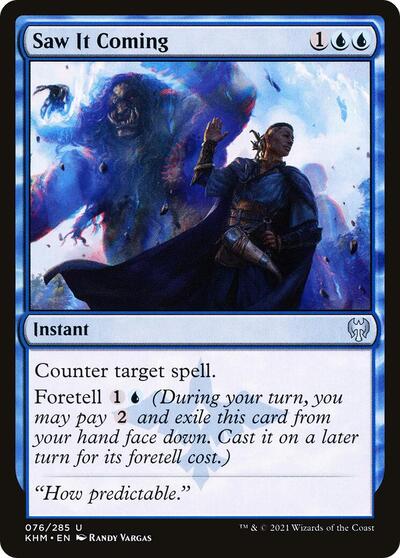 2021 Magic: Kaldheim (KHM) - Saw It Coming (#76, Uncommon) (Lightly Played)