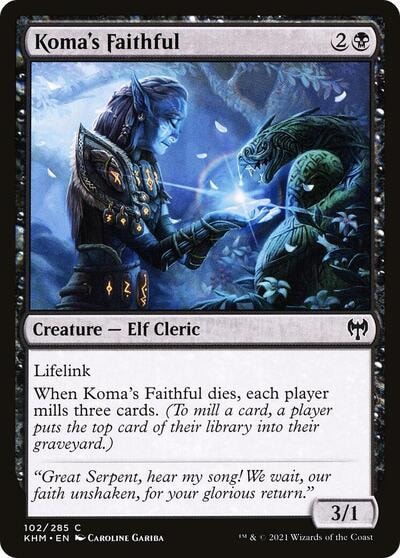 Komas Faithful (KHM) #102 Common Kaldheim Magic: The Gathering: 2021
