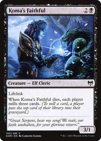 Komas Faithful (KHM) #102 Common (Lightly Played) Kaldheim Magic: 2021