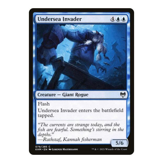 Undersea Invader (KHM) #78 Common Kaldheim Magic: The Gathering: 2021