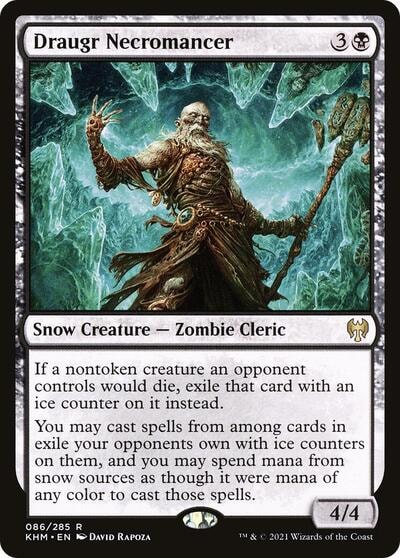 Draugr Necromancer (KHM) #86 Rare (Lightly Played) Kaldheim Magic: The Gathering: 2021