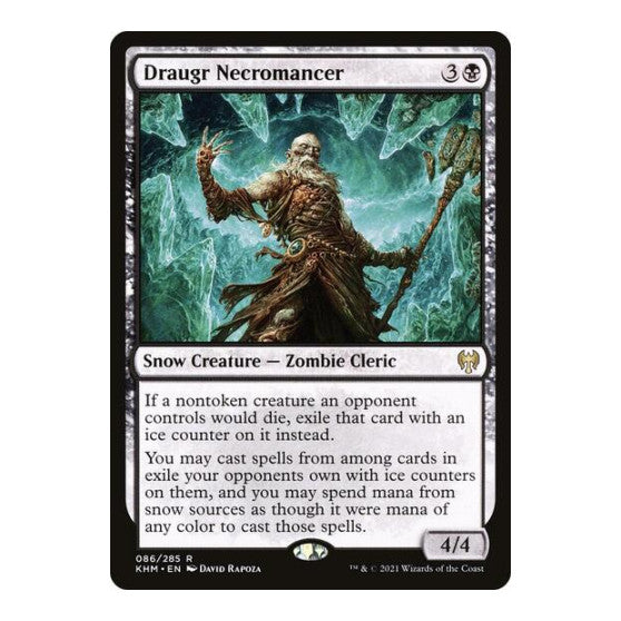 Draugr Necromancer (KHM) #86 Rare (Lightly Played) Kaldheim Magic: The Gathering: 2021