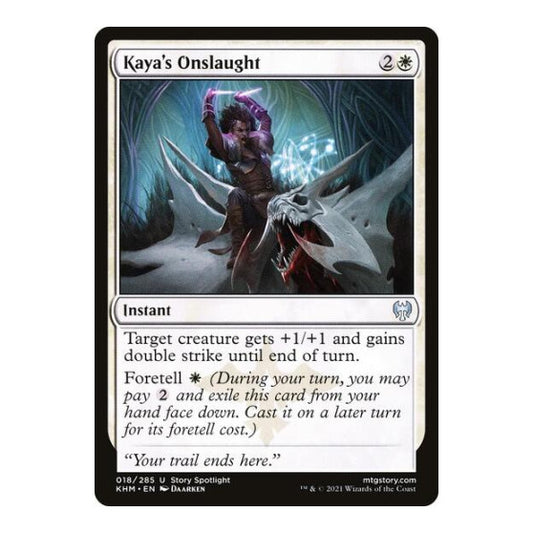 Kaya's Onslaught (KHM) #18 Uncommon Kaldheim Magic: The Gathering: 2021