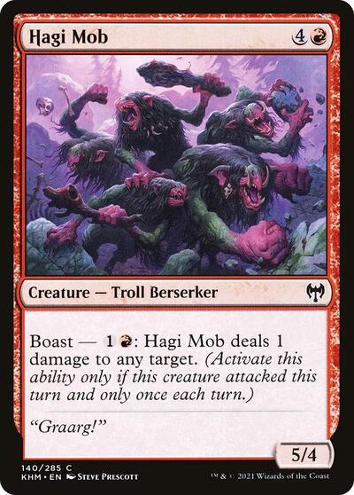 Hagi Mob (KHM) #140 Common Kaldheim Magic: The Gathering: 2021