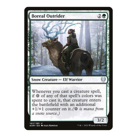 Boreal Outrider (KHM) #163 Uncommon (Lightly Played) Kaldheim Magic: The Gathering: 2021