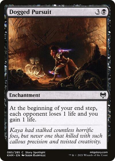 Dogged Pursuit (KHM) #85 Common (Lightly Played) Kaldheim Magic: The Gathering: 2021