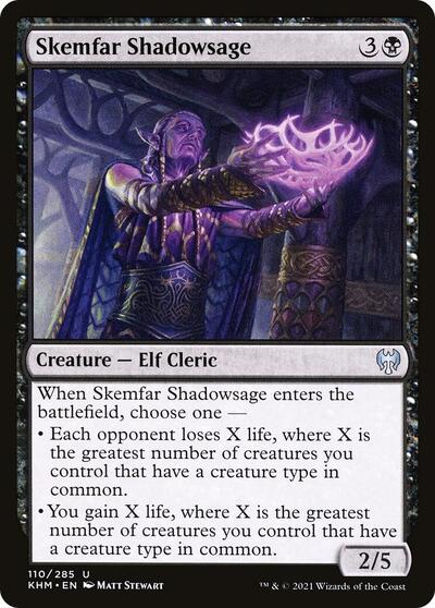 Skemfar Shadowsage (KHM) #110 Uncommon (Lightly Played) Kaldheim Magic: The Gathering: 2021