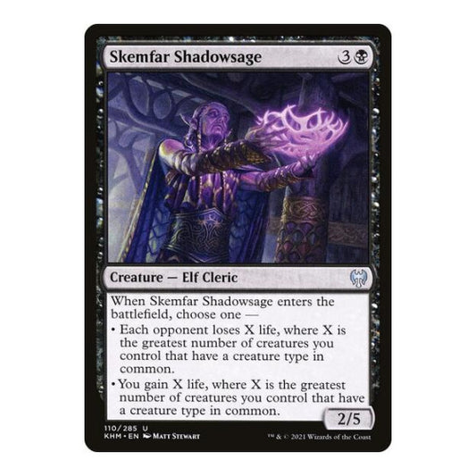 Skemfar Shadowsage (KHM) #110 Uncommon Kaldheim Magic: The Gathering: 2021