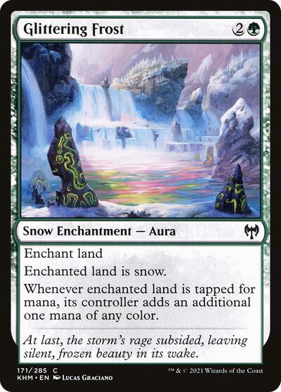 Glittering Frost (KHM) #171 Common (Foil Lightly Played) Kaldheim Magic: The Gathering: 2021