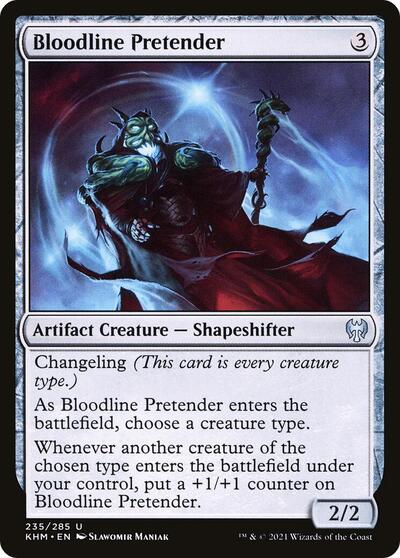 Bloodline Pretender (KHM) #235 Uncommon (Lightly Played) Kaldheim Magic: The Gathering: 2021
