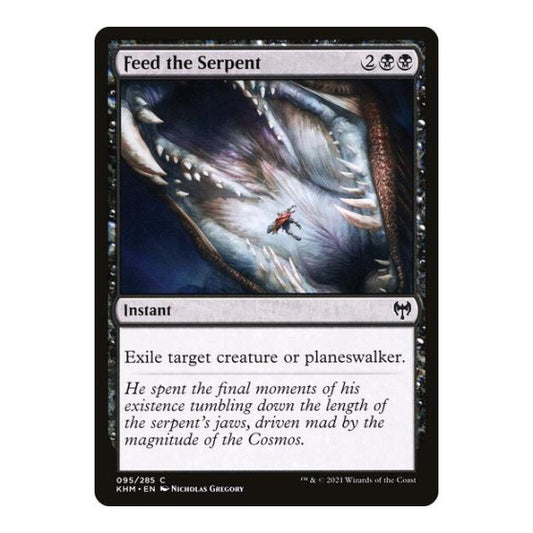 Feed the Serpent (KHM) #95 Common Kaldheim Magic: The Gathering: 2021