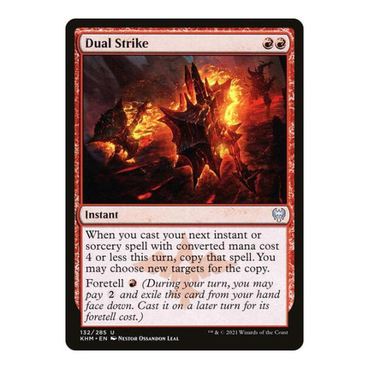Dual Strike (KHM) #132 Uncommon (Lightly Played) Kaldheim Magic: The Gathering: 2021