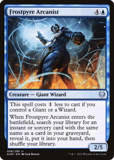 Frostpyre Arcanist (KHM) #58 Uncommon (Lightly Played) Kaldheim Magic: The Gathering: 2021